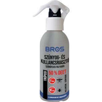   Bros Szúnyog és Kullancsriasztó Trópusi szórófejes folyadék 50% DEET 130ml B1762
