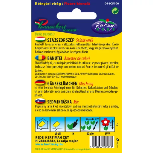 Rédei Százszorszép színkeverék (Virágmag)