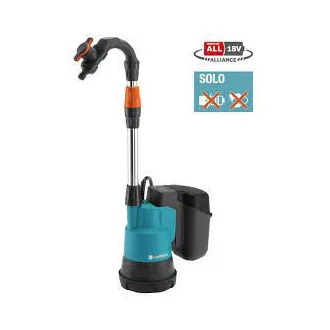   GARDENA Akkumulátoros hordóürítő szivattyú 2000/2 18V P4A akkumulátorral