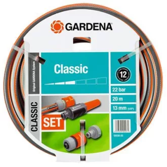 GARDENA Classic tömlő 13 mm (1/2"), 20 m,rendszerelemekkel – Tömlők, tömlőskocsik, kiegészítők