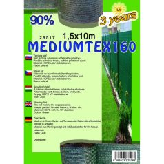 árnyékolóháló MEDIUMTEX160 1,5x10m zöld 90%