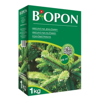 Biopon növénytáp Fenyőtáp megbarnulás ellen granulátum 1kg – Örökzöld trágya