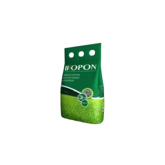Biopon gyeptrágya gyomirtós granulátum 3kg ( 150 m2) – Problémamegoldó gyeptrágyák (gyom, moha, stressz)