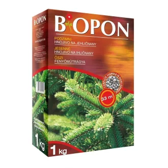 Biopon őszi fenyő/tűlevelű műtrágya 1kg (33 m2) – Őszi trágyák
