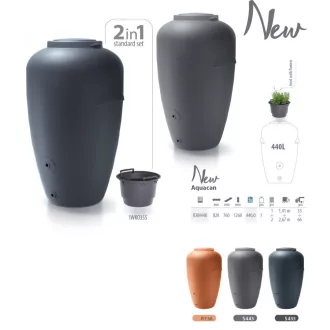 Esővízgyűjtő Aquacan 440L - Antracit