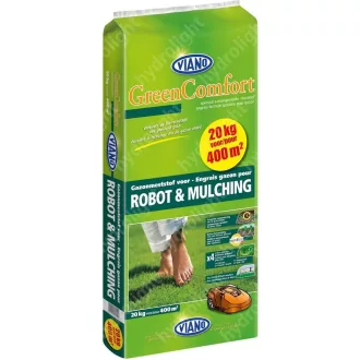 Viano Robot & Mulching gyeptrágya 20kg (400m2) – Szezonális fenntartó trágyák