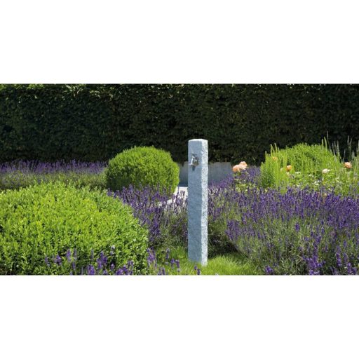 Kerti kút "Natura" gránit hatású, világos szürke, 98x12x12 cm, PE