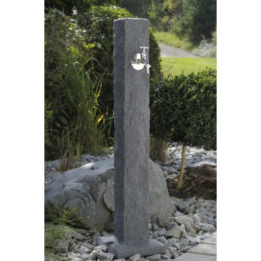 Kerti kút "Natura" gránit hatású, világos szürke, 98x12x12 cm, PE