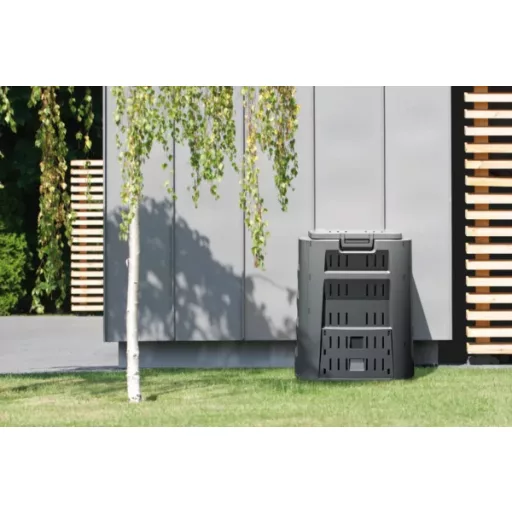 Komposztáló, 320L, Fekete