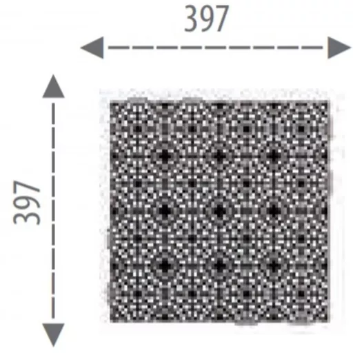 Járólap Mosaic - Fekete