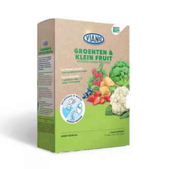 Viano Bio Happy, 100% vízoldékony szervestáp zöldség-gyümölcsnek 52x5g – Palántázás