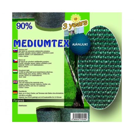 árnyékolóháló MEDIUMTEX160 2x10 zöld 90%