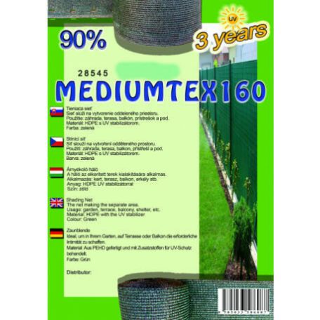 árnyékolóháló MEDIUMTEX160 2x50 zöld 90%