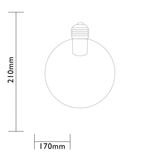 Globe170 lámpa LED szalaggal, füstös hatással – 12V lámpák