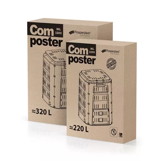 Komposztáló 320C Compogreen - Fekete – Komposztálás, lombgyűjtés