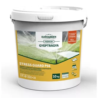 Eurogreen Stress Guard gyeptrágya, 10kg – Problémamegoldó gyeptrágyák (gyom, moha, stressz)