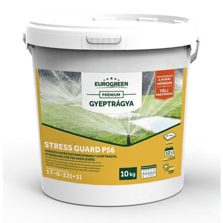 Eurogreen Stress Guard gyeptrágya, 10kg (250-400m2) (17-0-22+3)