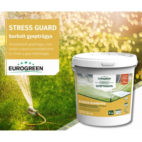 Eurogreen Stress Guard gyeptrágya, 5kg (125-200m2) (17-0-22+3)