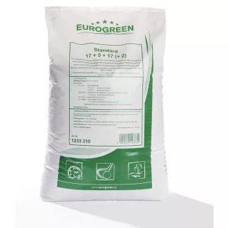 EUROGREEN - STANDARD gyeptrágya 25kg – Szezonális fenntartó trágyák