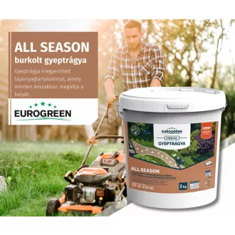 Eurogreen All Season gyeptrágya 10kg (17-5-17+2) (250-440m2) – Szezonális fenntartó trágyák