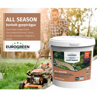 Eurogreen All Season gyeptrágya 5kg (17-5-17+2) (125-200m2) – Szezonális fenntartó trágyák