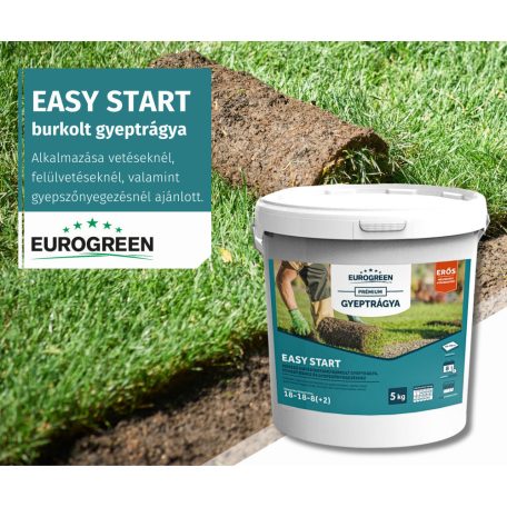 Eurogreen Easy Start gyeptrágya 5kg (165-200m2) (18-8-8+2)