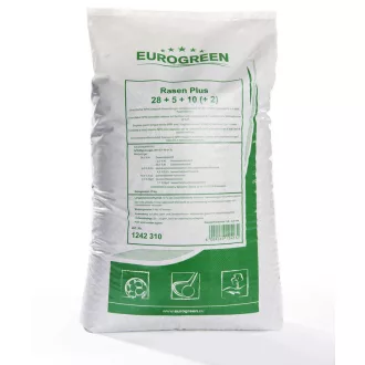 EUROGREEN - RASEN PLUS gyeptrágya 25kg – Szezonális fenntartó trágyák