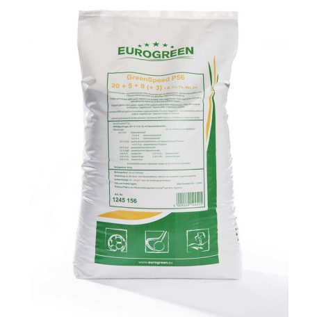 EUROGREEN - GREENSPEED P56 gyeptrágya 25kg (20-5-9+3+B,Cu,Fe,Mn,Zn)