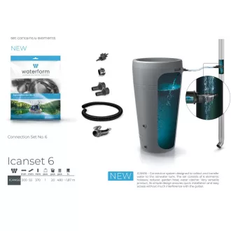 Vízgyűjtő Tanker S6 Csatlakoztató készlet Ican szett - Szürke