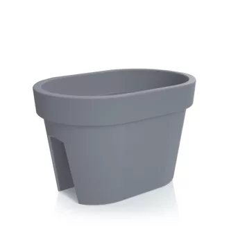 Balkonláda 400 Lofly Railing - Kő Szürke – Virágcserepek, virágládák