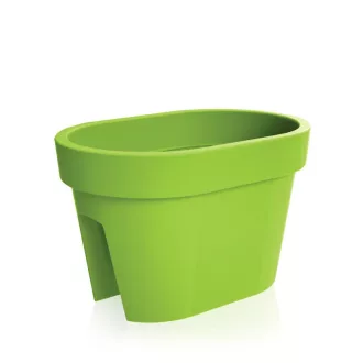 Balkonláda 400 Lofly Railing - Lime – Virágcserepek, virágládák