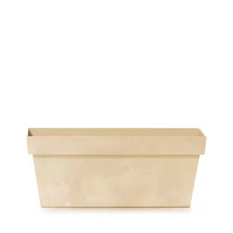 Balkonláda 400E Cube Case Beton Effect - Krém – Virágcserepek, virágládák