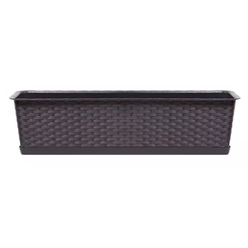 Balkonláda 400P Alátéttel Ratolla Set - Antracit