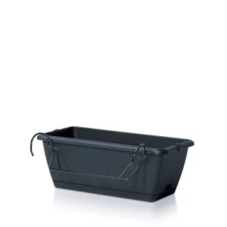 Balkonláda 400Sw Respana Easycare Set - Antracit – Virágcserepek, virágládák