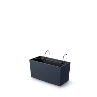 Balkonláda 400W Urbi Case - Antracit – Virágcserepek, virágládák