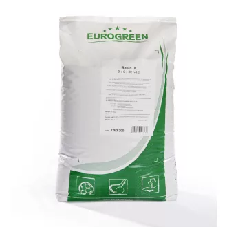 EUROGREEN - BASIC K gyeptrágya 25kg – Szezonális fenntartó trágyák