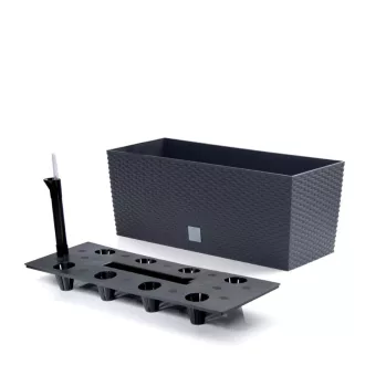 Balkonláda 500 Rato Case 2In1 - Antracit – Virágcserepek, virágládák