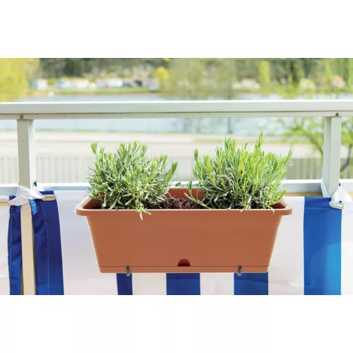 Balkonláda 500W Önöntözős Camelia W - Terrakotta