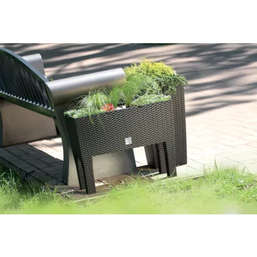 Balkonláda 600H Lábbal Rato Case High 2In1 - Fehér