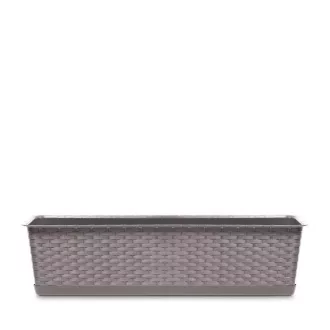 Balkonláda 600P Alátéttel Ratolla Set - Mokka