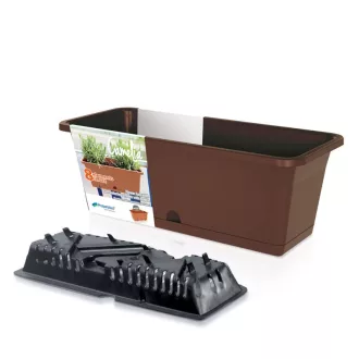 Balkonláda 600W Önöntözős Camelia W - Barna