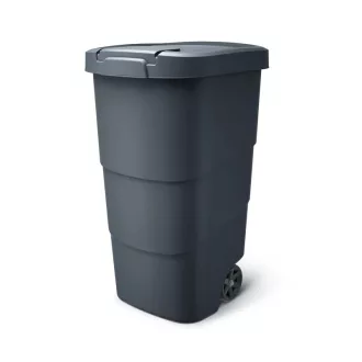 Hulladékgyűjtő 95L Wheeler - Antracit – Komposztálás, lombgyűjtés