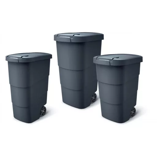 Hulladékgyűjtő 95L Wheeler - Antracit