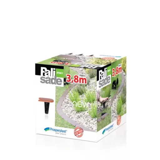 Kerti Szegély 1 Palisade - Kő Szürke