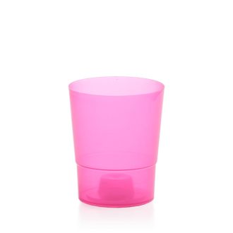 Virágcserép 125 Coubi - Pink Átlátszó – Virágcserepek, virágládák