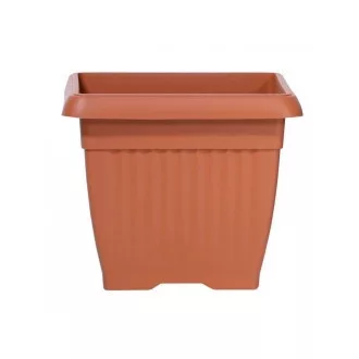 Virágcserép 15 Terra Négyszög - Terrakotta
