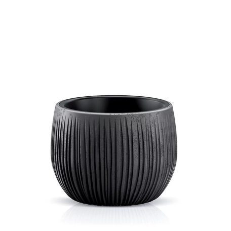 Virágcserép 150 bowl 2in1 - fekete beton