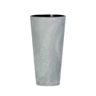 Virágcserép 150E Tubus Slim Beton Effect 2In1 - Beton – Virágcserepek, virágládák