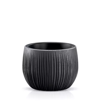 Virágcserép 180 Bowl 2In1 - Fekete Beton – Virágcserepek, virágládák