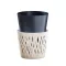 Virágcserép 190 Sandy Round Eco Wood 2In1 - Fehér – Virágcserepek, virágládák